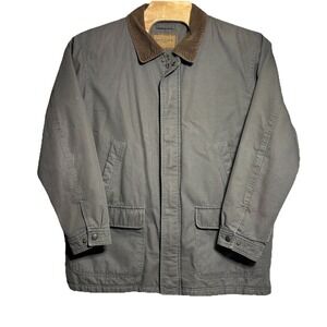 Sonoma Barn Jacket Chore Coat Corduroy Plaid Lined Vintage Brown Tan Mens Sz XXL